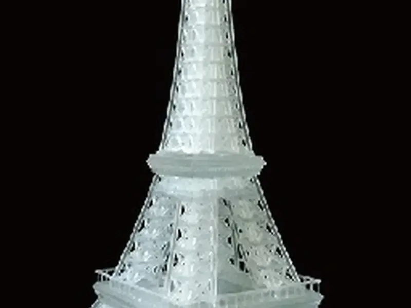 透明精细建筑模型